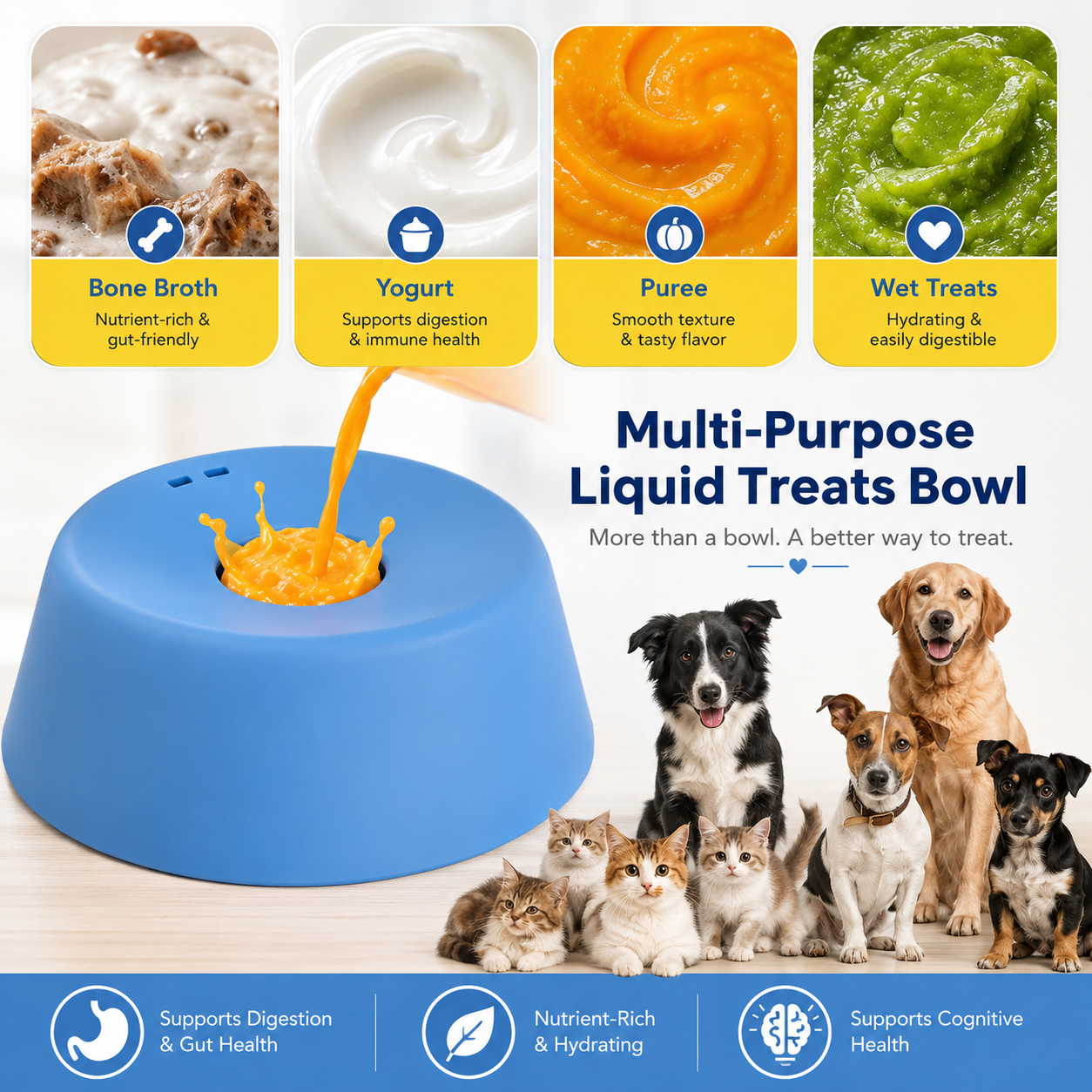 Paw Perfect Rolling Ball Bowl — Slow Feeding Fun for Dogs