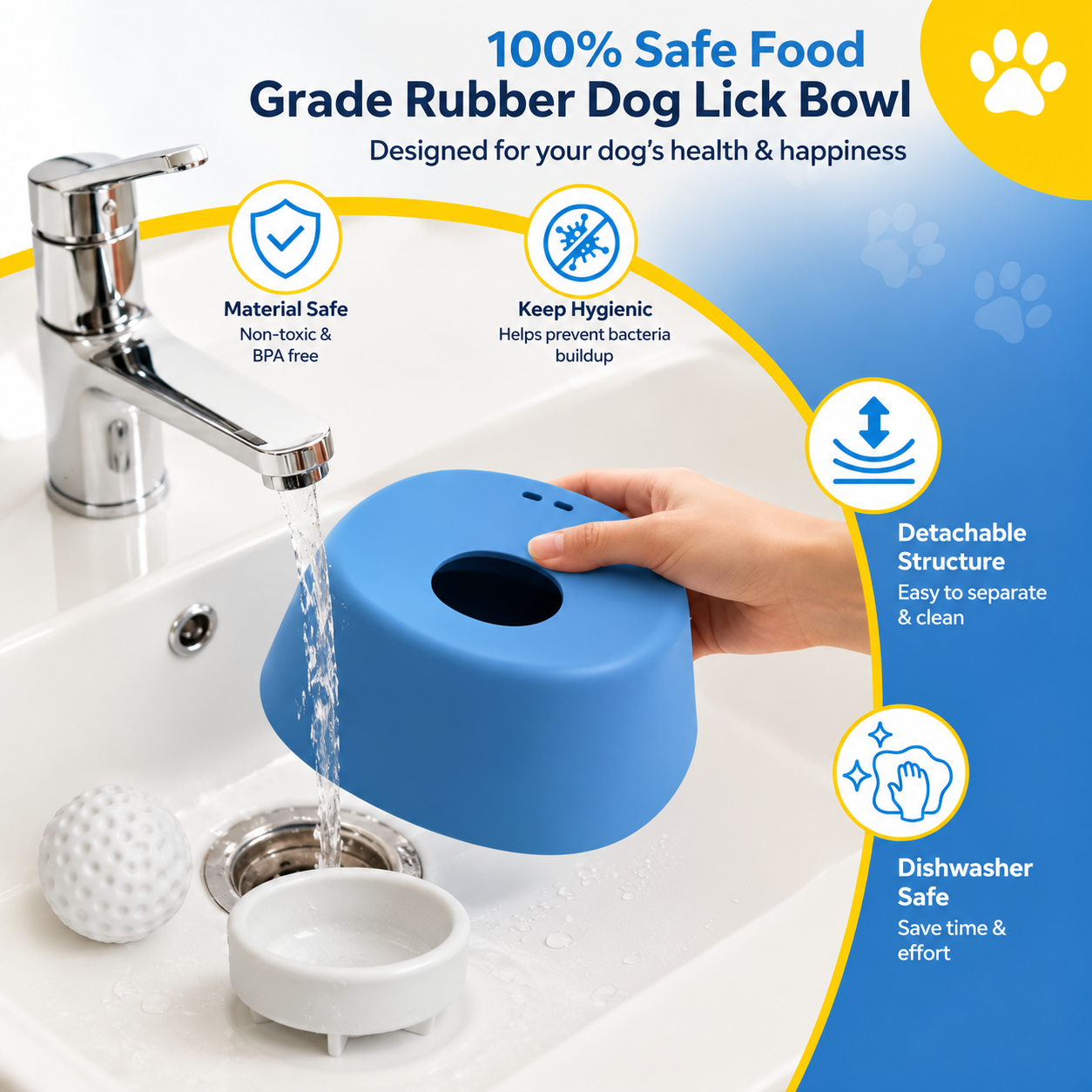Paw Perfect Rolling Ball Bowl — Slow Feeding Fun for Dogs
