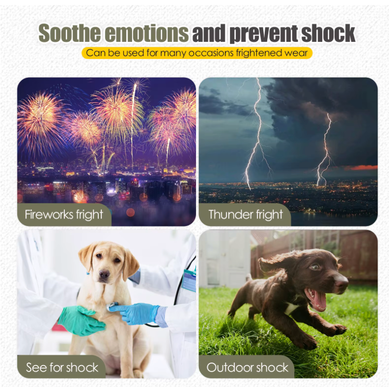 Anxiety Relief Calming Jacket — Proven Comfort for Scared Dogs