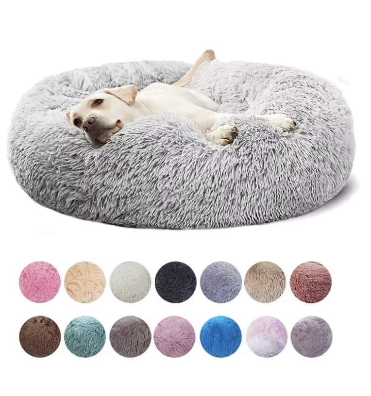 Calming Donut Dog Bed — Super Soft Washable Pet Bed